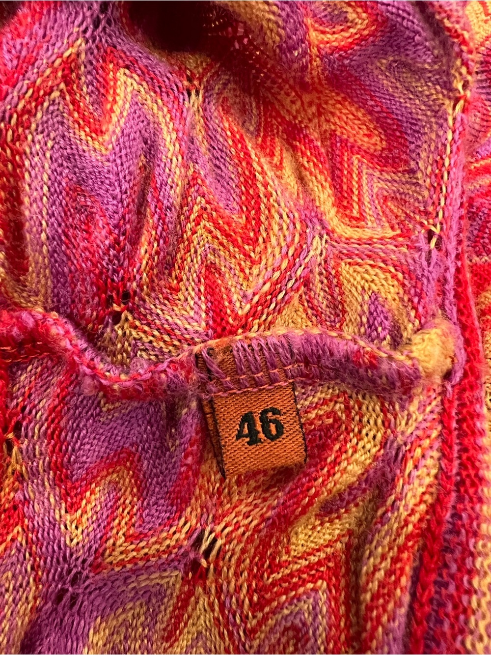 Missoni Pink Multi-Color Patterned Knit Tank - Picture 4 of 6